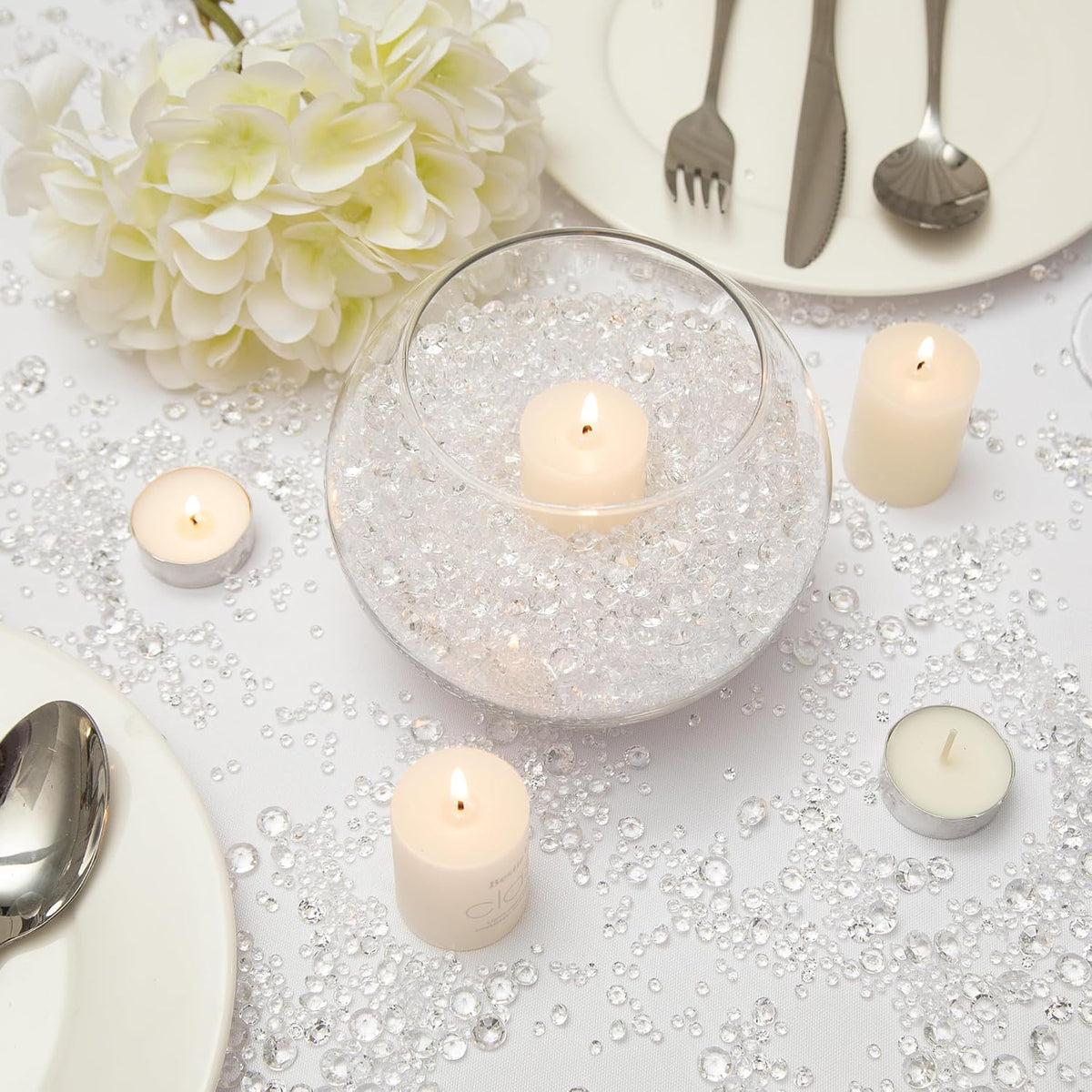 Vase Fillers for Centerpieces Home Deco,8700 Pieces Clear Diamond Table Confetti,Fake Plastic Gems