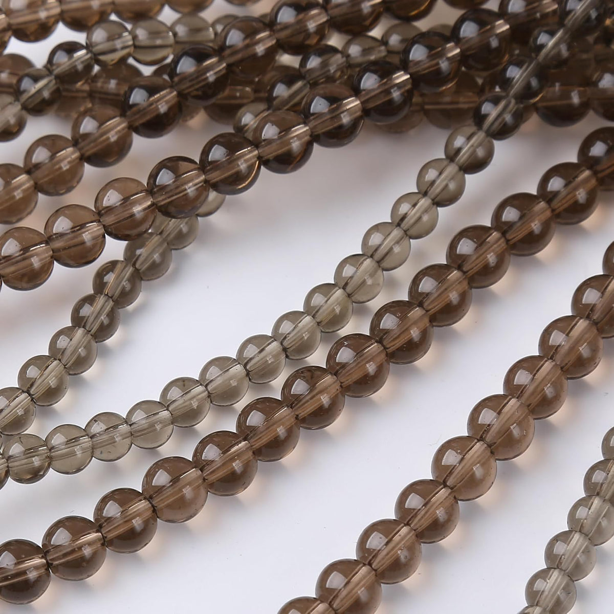 Tawny Glass Stone Beads Gemstone Round Crystal Energy Jade Beads Stone Beads for Jewelry Making DIY