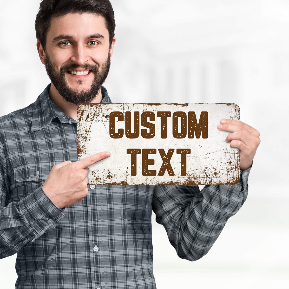 Custom Sign, Custom Street Sign, 11 Font Colors, 13 Font Styles, 4 Hole Options, 22 Sizes, 6x12