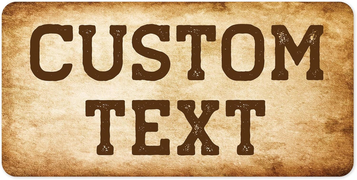Custom Sign, Custom Street Sign, 11 Font Colors, 13 Font Styles, 4 Hole Options, 22 Sizes, 6x12