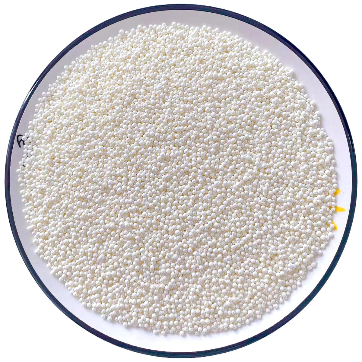 Sentovac White Nonpareils Sprinkles Edible 2mm Mini Peals Cake Decorating Sugar Candy Cookie Cake