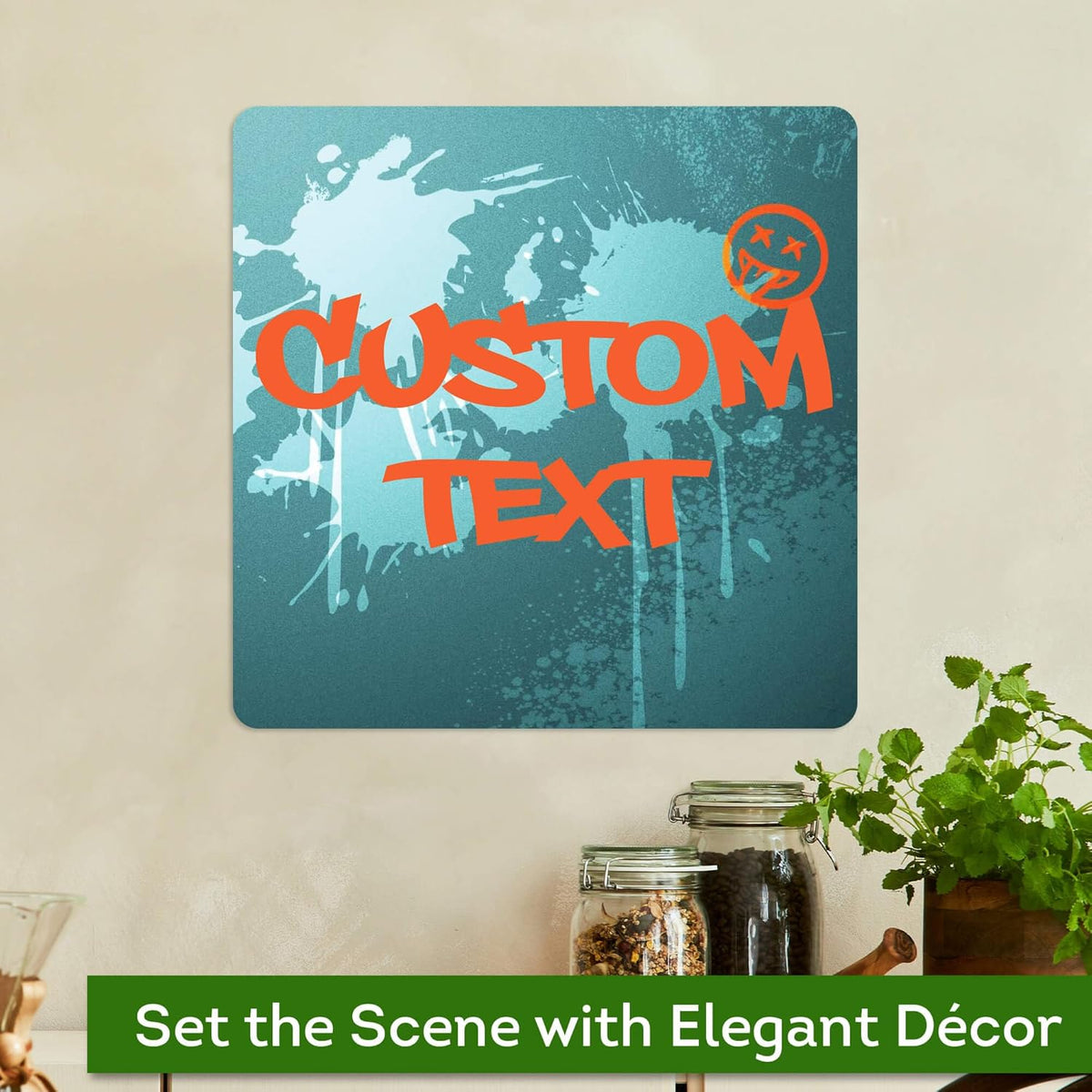 Custom Sign, Custom Street Sign, 11 Font Colors, 13 Font Styles, 4 Hole Options, 22 Sizes, 12x12