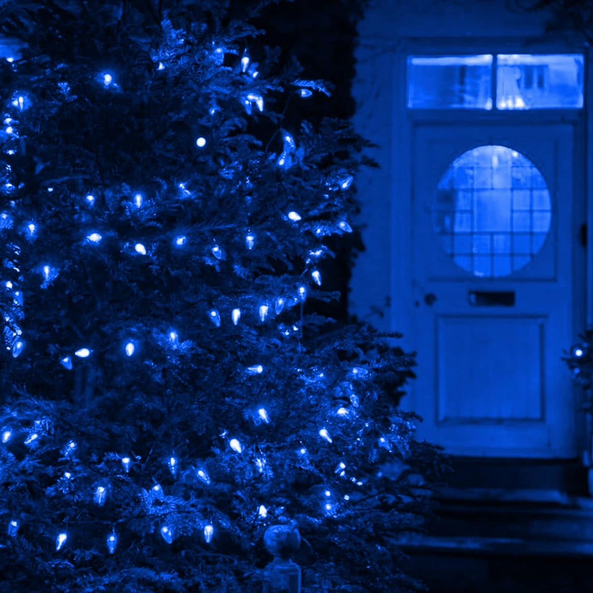 Dazzle Bright 100 LED C6 33 FT Waterproof Connectable Green Wire Fairy Lights, 8 Modes Christmas