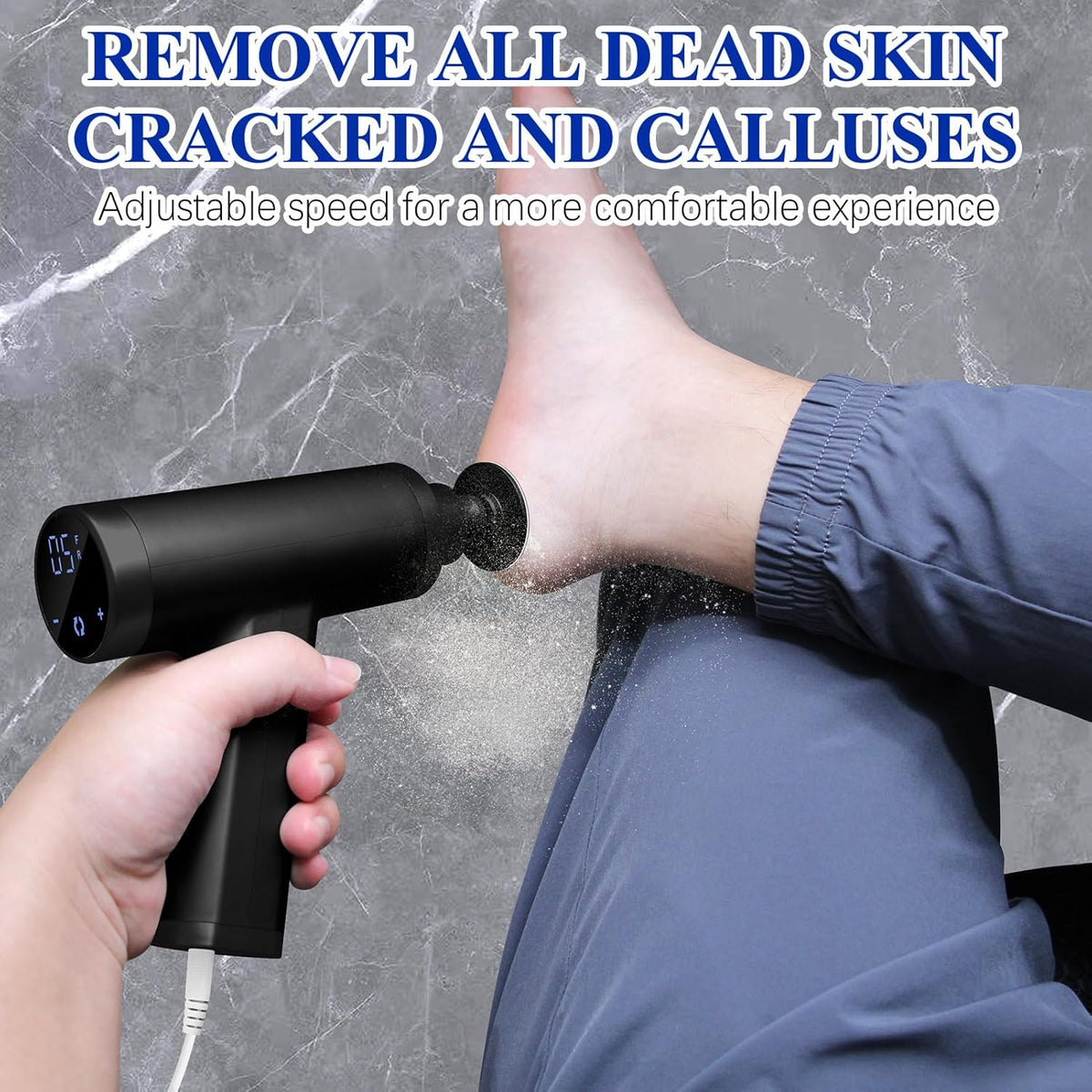 Upgraded Electric Callus Remover for Feet 4500rpm, Adjustable Speed Electric Foot Callus Remover