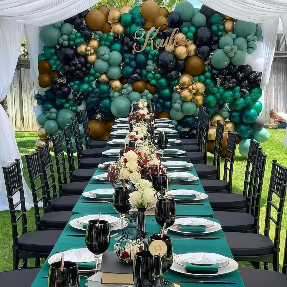 Green and Brown Balloons, Camo Balloons Camouflage Party Balloons Green Black Latex Balloon