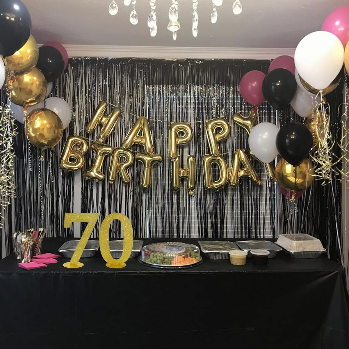 TONIFUL 11.8 Inch Gold Glitter Numbers Table Centerpieces 0-9 Birthday Party Decorations,Shining