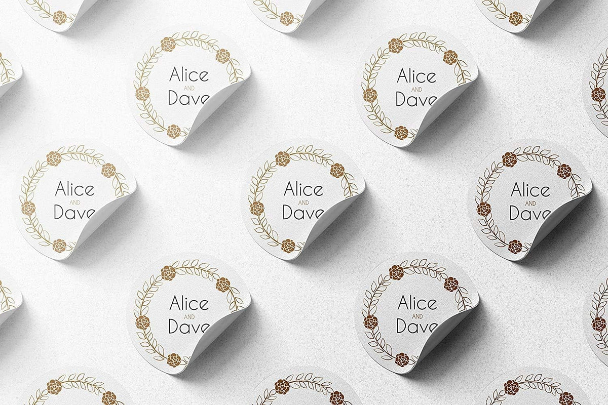 300 pcs Premium Custom Stickers Paper 2 inch Round Uncoated - Personalized Stickers for Businesses