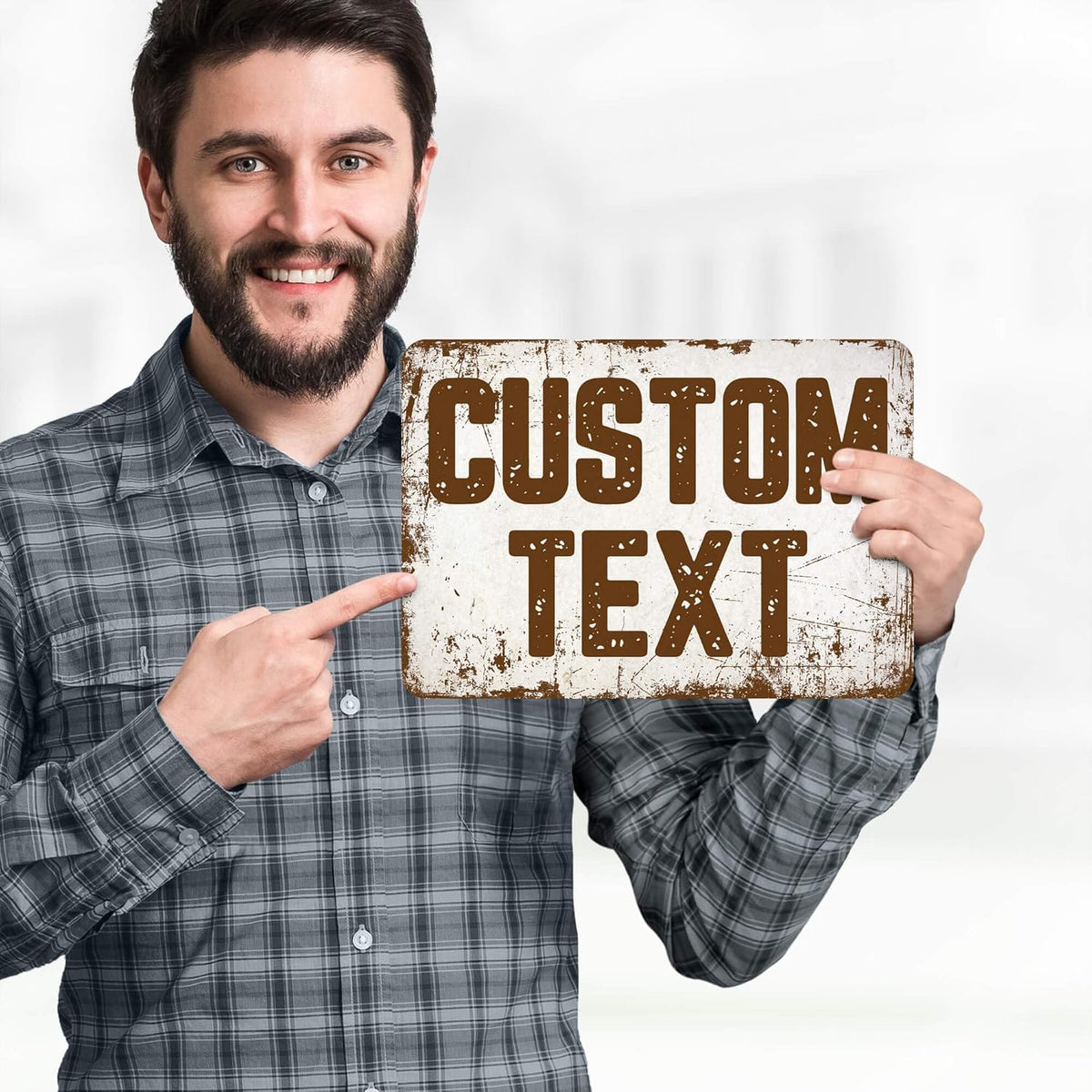 Custom Sign, Custom Street Sign, 11 Font Colors, 13 Font Styles, 4 Hole Options, 22 Sizes, 7x10