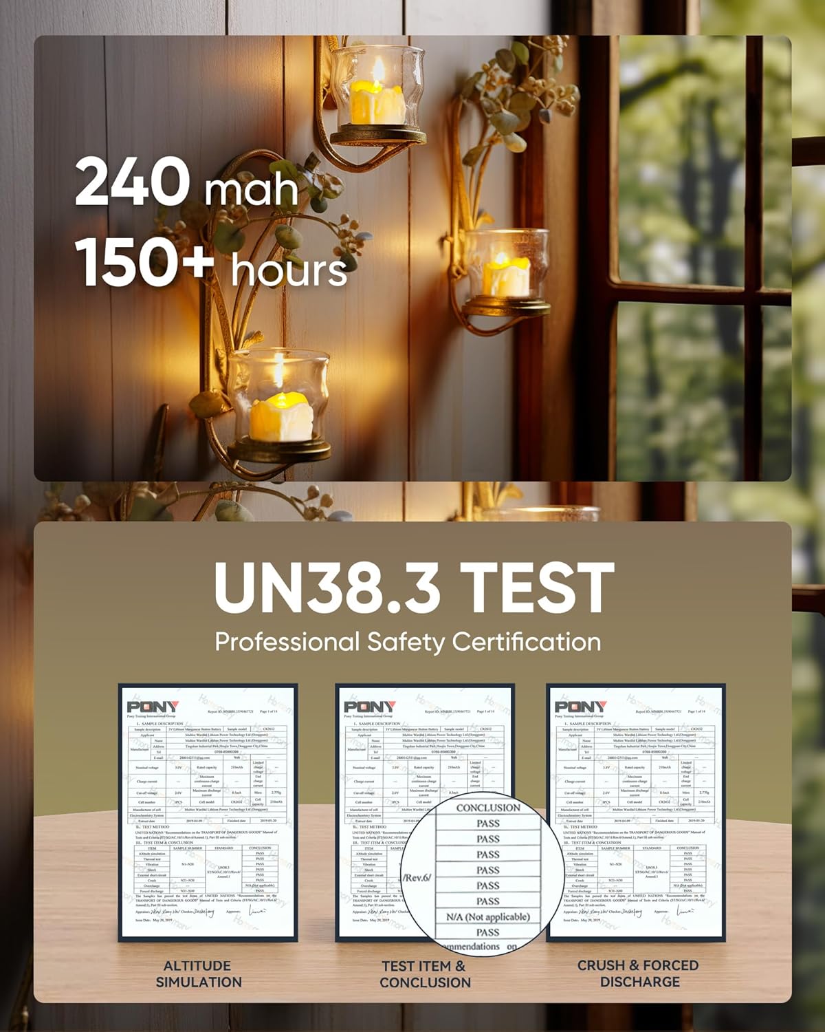 Homemory 12Pcs Timer Tea Lights, Flameless Flickering Auto Tea Lights Battery Operated, Auto-On 6