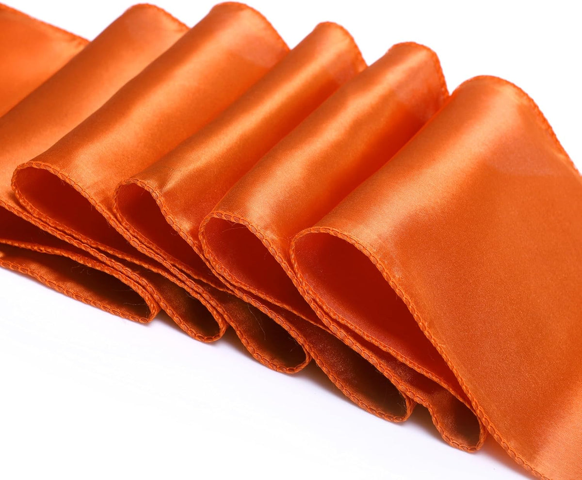 MDS Pack of 75 PCS Satin Chair Sashes Charmeuse Sateen Dining Chair Bows Ribbon Ties Back Sash for
