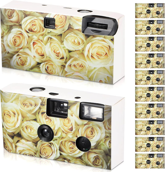 12 Pack Disposable Camera Bulk for Wedding 34 mm Single Use Film Camera with Flash for Wedding Baby