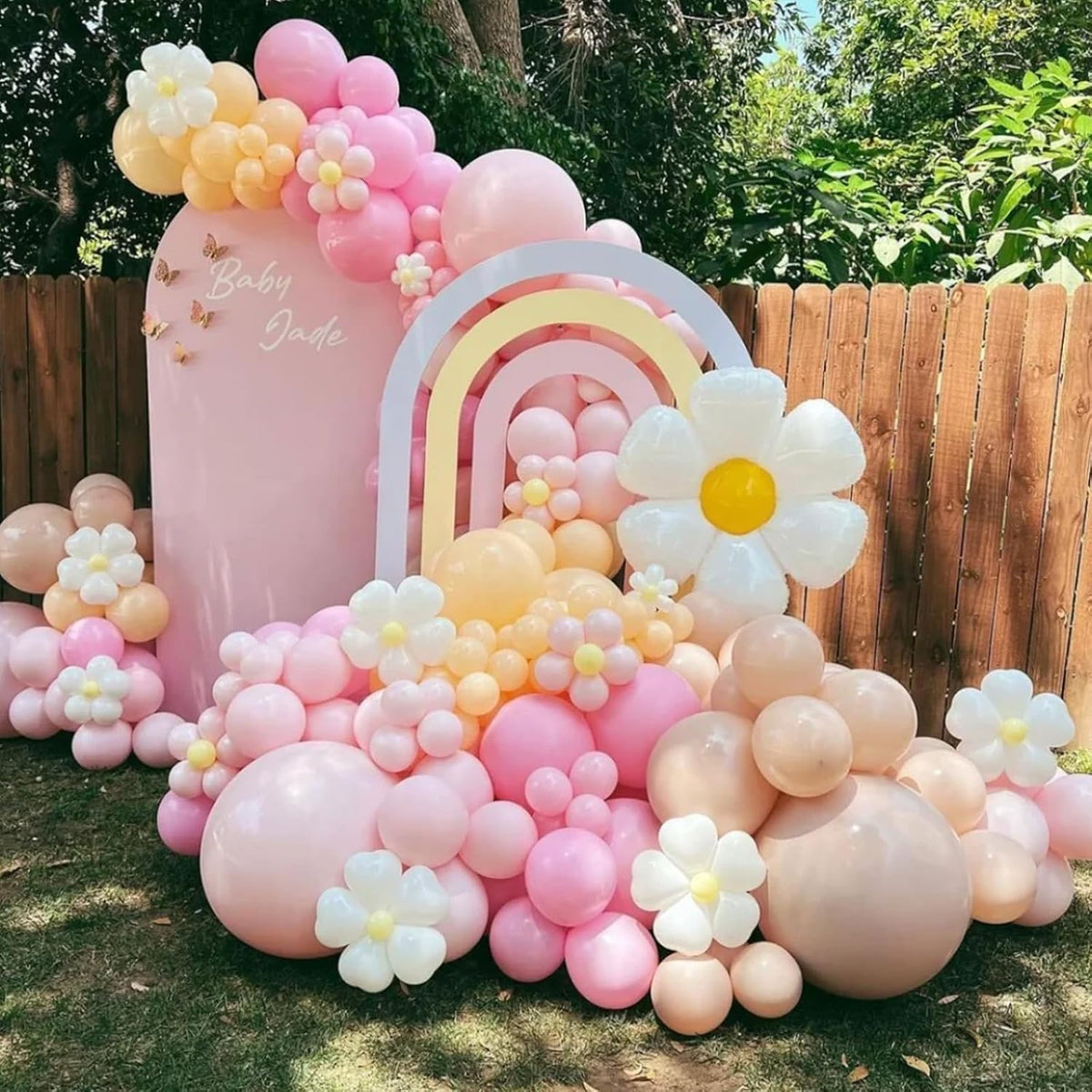 90pack Pink Balloons Different Size 18/12/10/5 Inch Pink Balloon Garland Arch Kit for Graduation