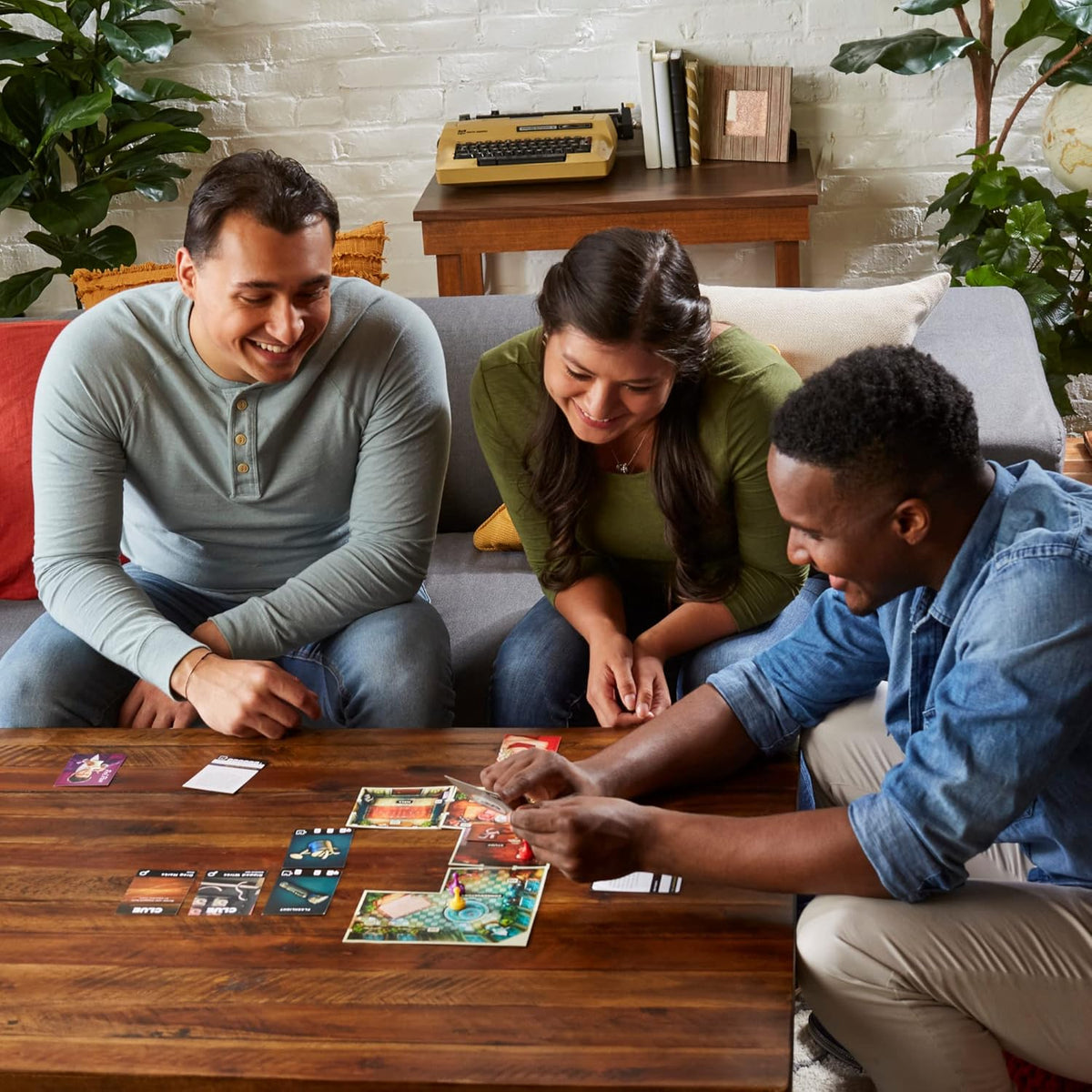 Clue Board Game Treachery at Tudor Mansion, Escape Room Game, Cooperative Family Murder Mystery