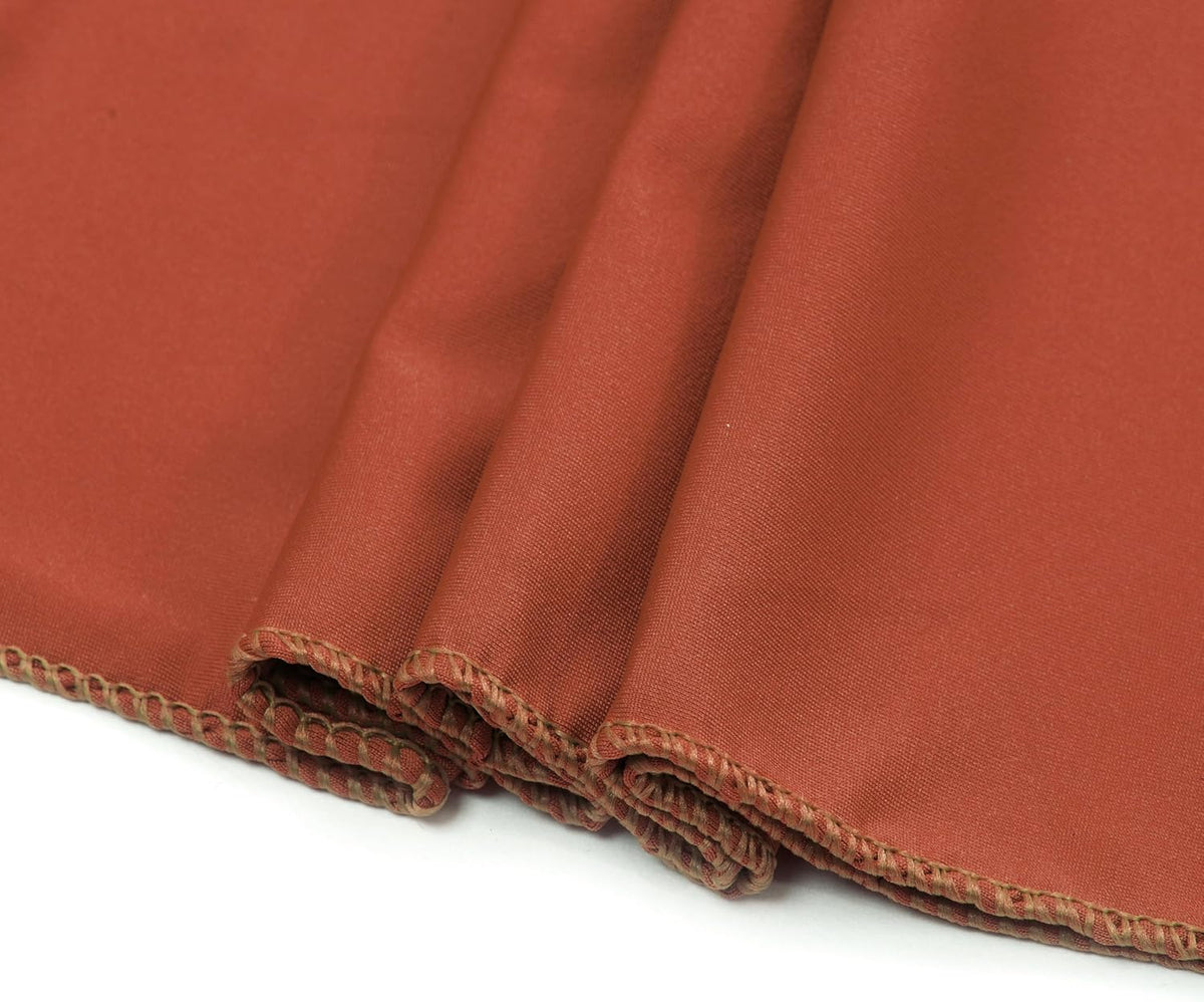 VDS Pack of 300 PCS | Terracotta | Spandex Chair Sashes Bows Without Buckle | Stretch Elastic