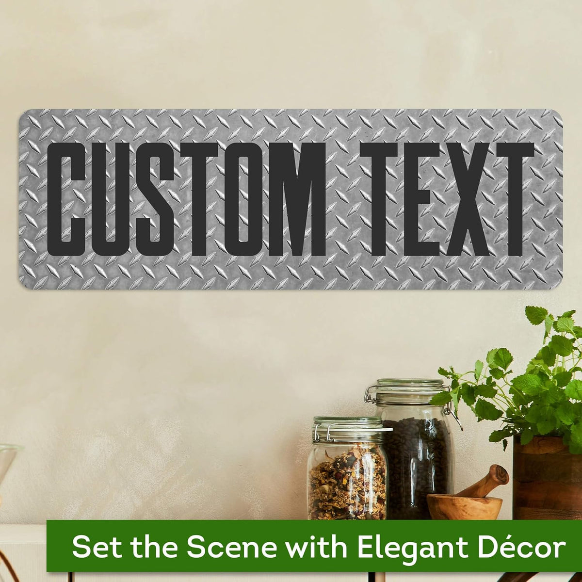 Custom Sign, Custom Street Sign, 11 Font Colors, 13 Font Styles, 4 Hole Options, 22 Sizes, 6x18