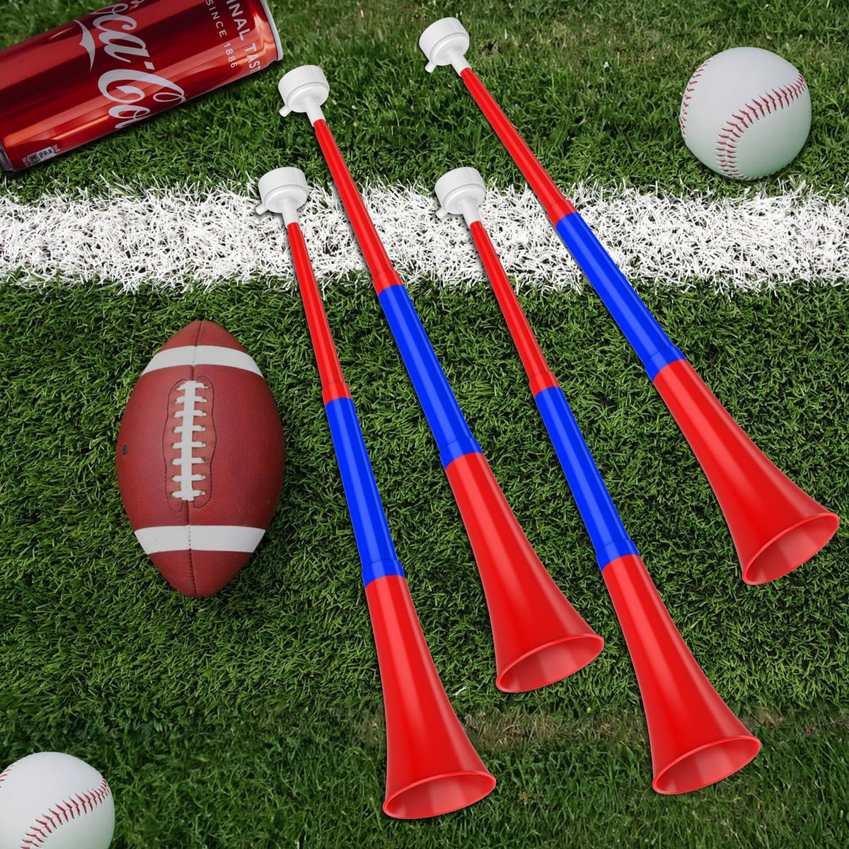 Collapsible Stadium Horn Noise Maker 24 Inch Vuvuzela Plastic Trumpet Horn Blow Horns Noisemakers