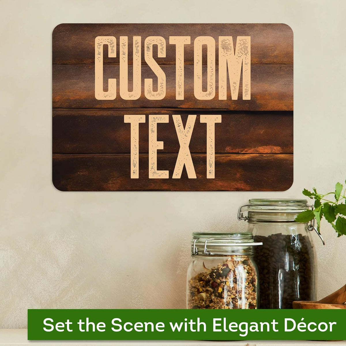Custom Sign, Custom Street Sign, 11 Font Colors, 13 Font Styles, 4 Hole Options, 22 Sizes, 7x10