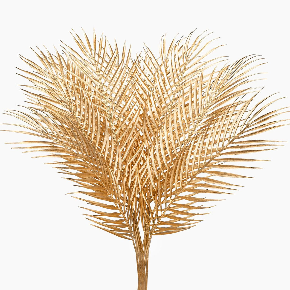 29” Large Gold Palm Leaves Palm Fronds Tropical Leaves Areca Palm Branches Artificial Palm Leaves