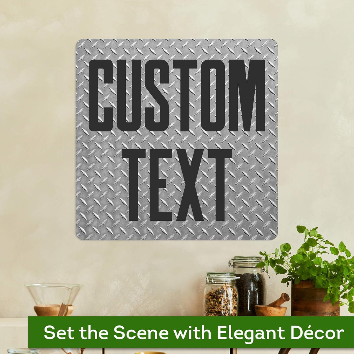 Custom Sign, Custom Street Sign, 11 Font Colors, 13 Font Styles, 4 Hole Options, 22 Sizes, 18x18