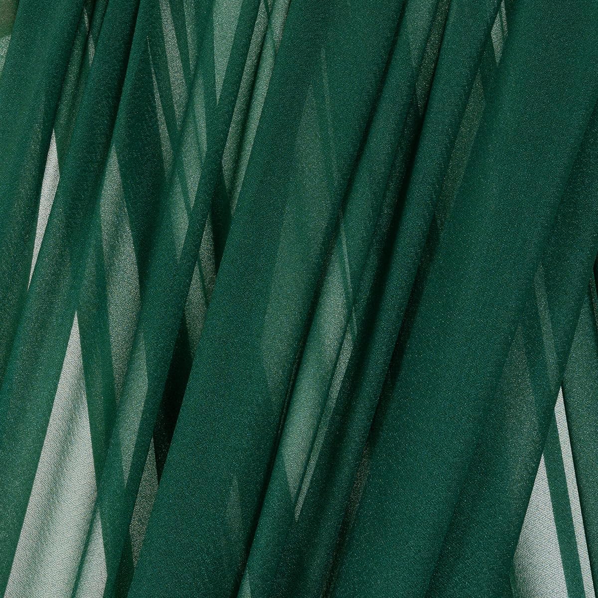 MLMC Emerald Green Wedding Arch Draping Fabric 1 Panel 29" x 20 FT Extra Long Gauze Drapes Sheer