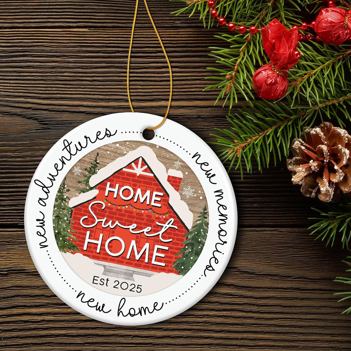 HEXMOZ New Home Ornament 2025 - Best Housewarming Gifts 2025 - New Home Gift Ideas - House Warming
