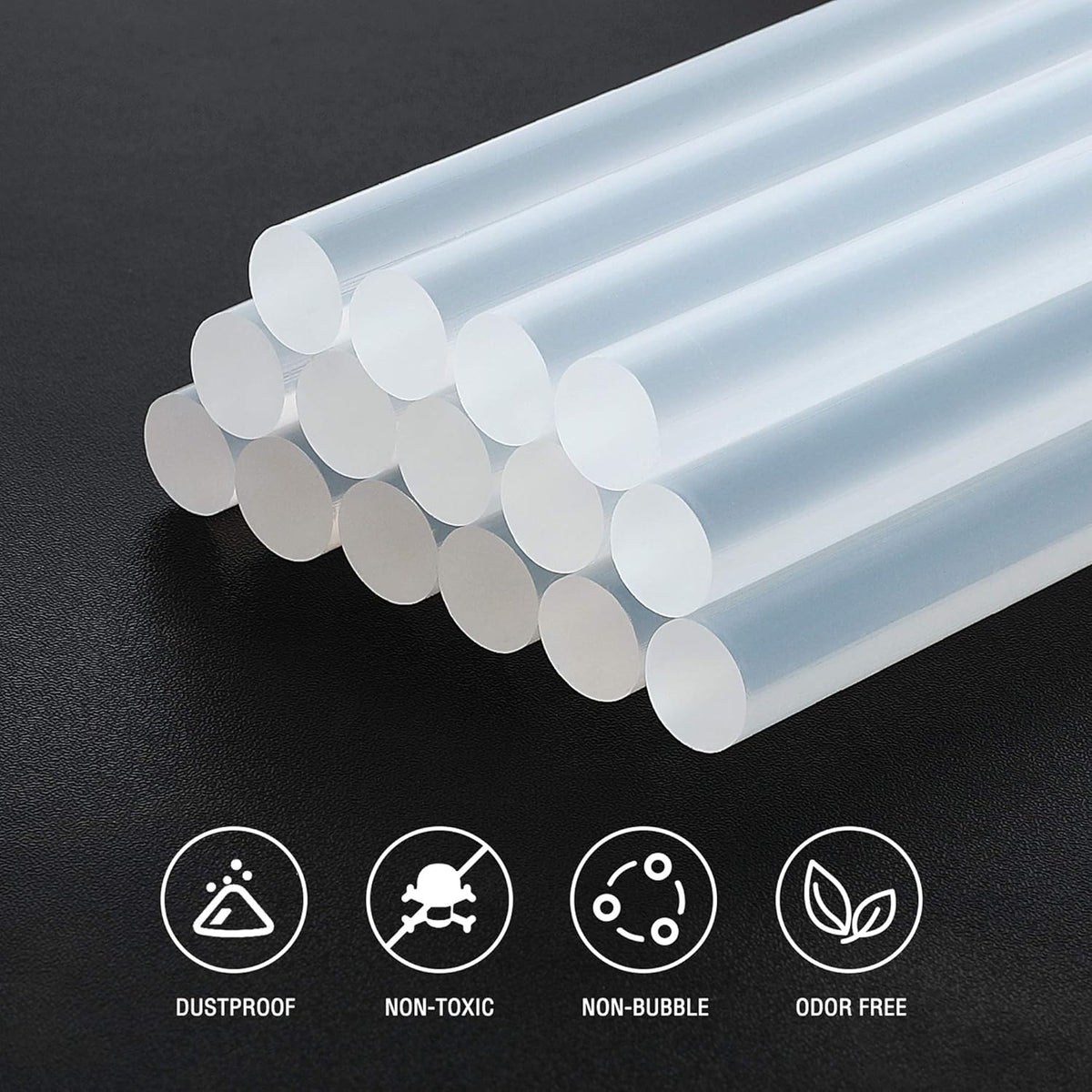 WORKPRO Full Size Hot Glue Sticks, 100-pack, 0.43x4 Inches, Compatible with Most Glue Guns