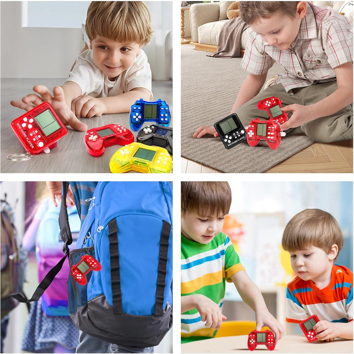 18Pcs Video Game Party Favors for Kids, Arcade Video Game Birthday Supplies Mini Game Console