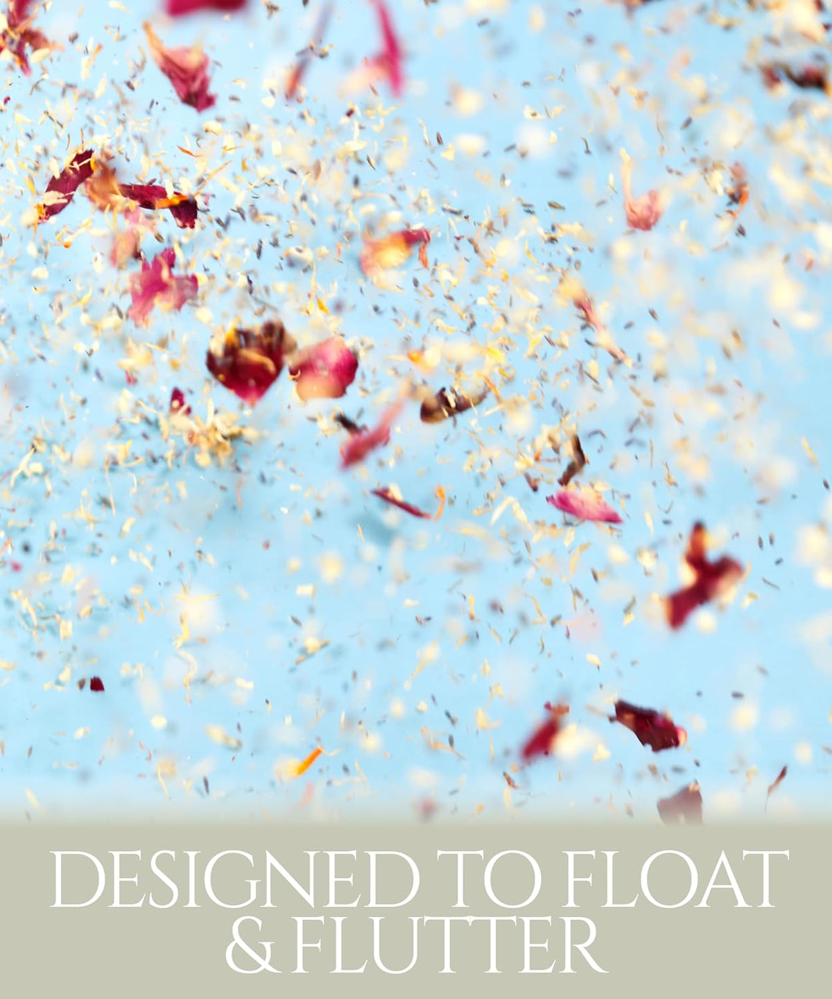 Flora & Bloom Biodegradable Confetti For 28 Guests | Dried Flowers (180g, 0.4lbs) | Wedding