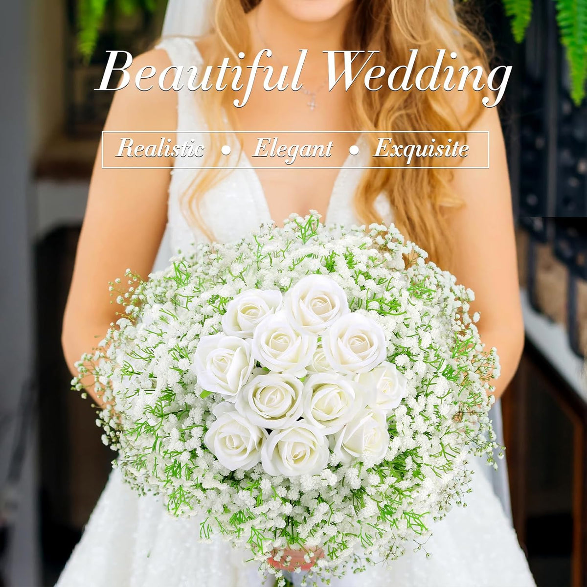 Babys Breath Artificial Flowers, Real Touch Babys Breath Flowers Artificial Bulk for Wedding Decor