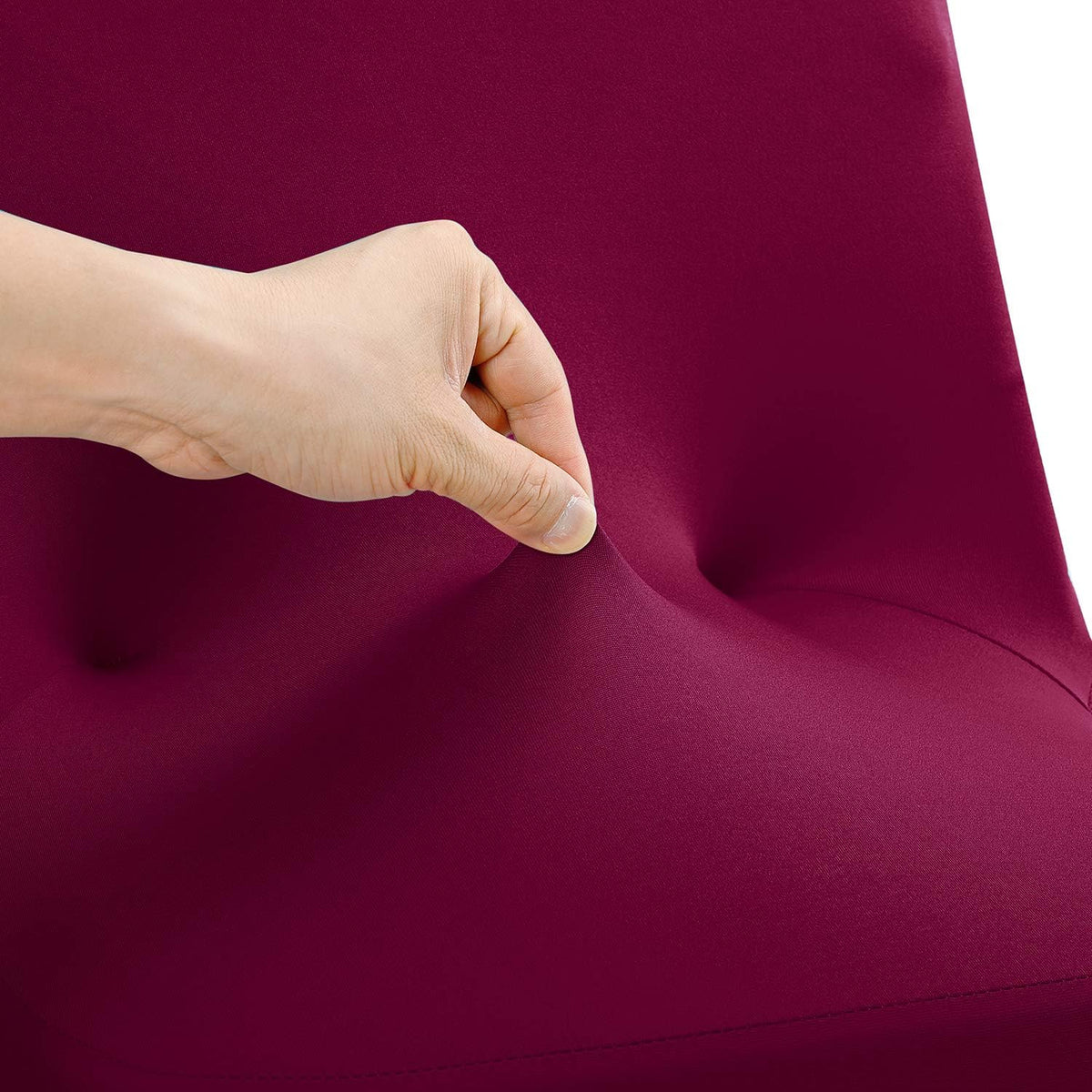Peomeise Stretch Spandex Folding Chair Cover with Open Back for Wedding Party Dining Banquet Event