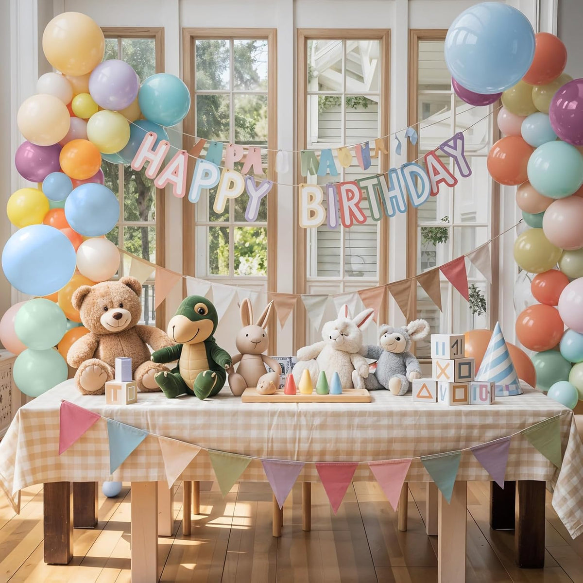 Pastel Retro Balloons, 12 Inch 6 Color Blue Purple Green Pink Beige Latex Party Balloon for