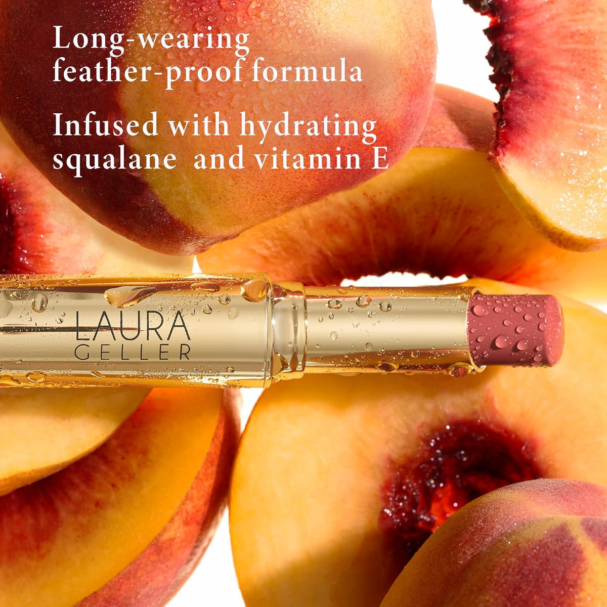 LAURA GELLER NEW YORK Jelly Balm Moisturizing Tinted Lip Balm - Just Peachy - Hydrating Vitamin E