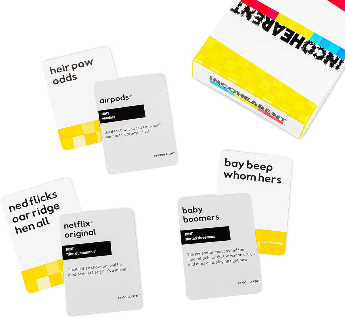 WHAT DO YOU MEME? Incohearent Fresh Phrases Expansion Pack - Designed to be Added to Incohearent