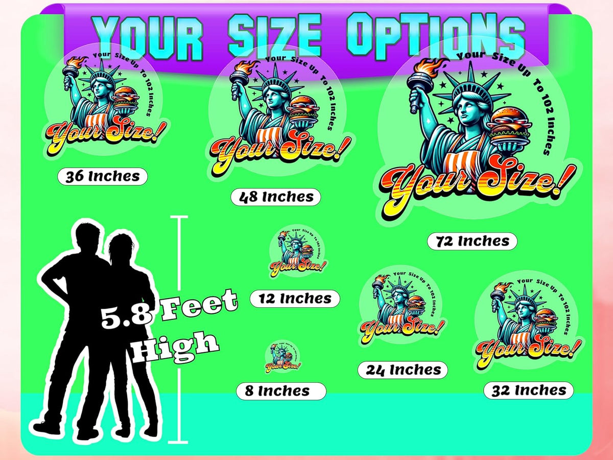 Window Clear Decal Design - Full Color ║ Your Logo or Design We Print Clear Permanent Sticker or