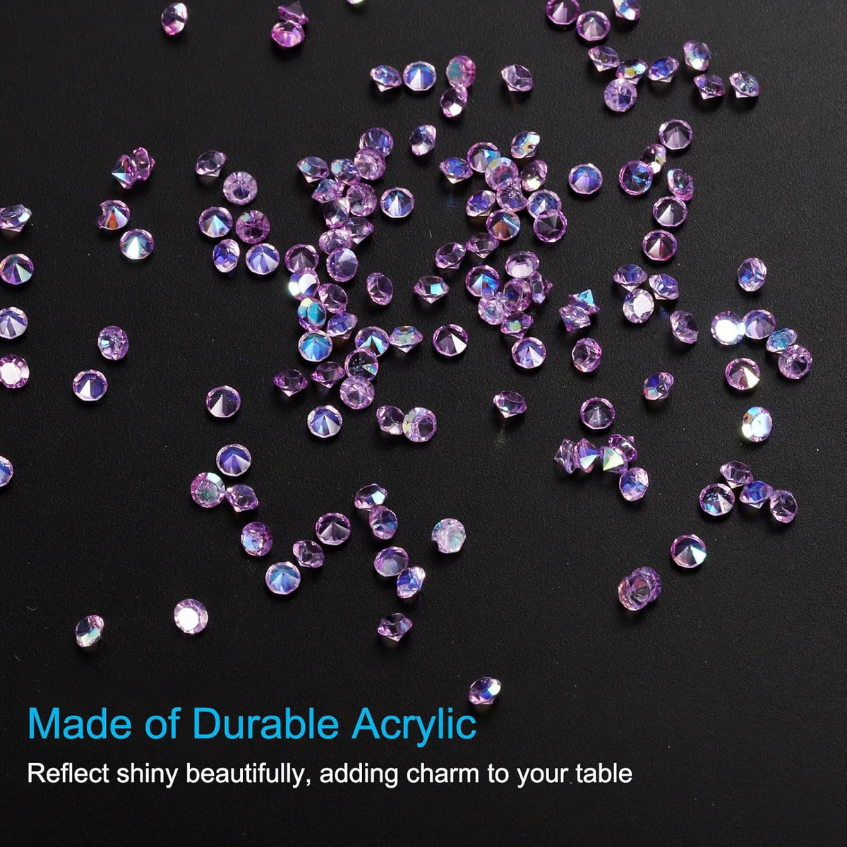 PATIKIL 14000Pcs Wedding Table Scatter Confetti Crystals 3mm Acrylic Diamonds Vase Fillers Gems for