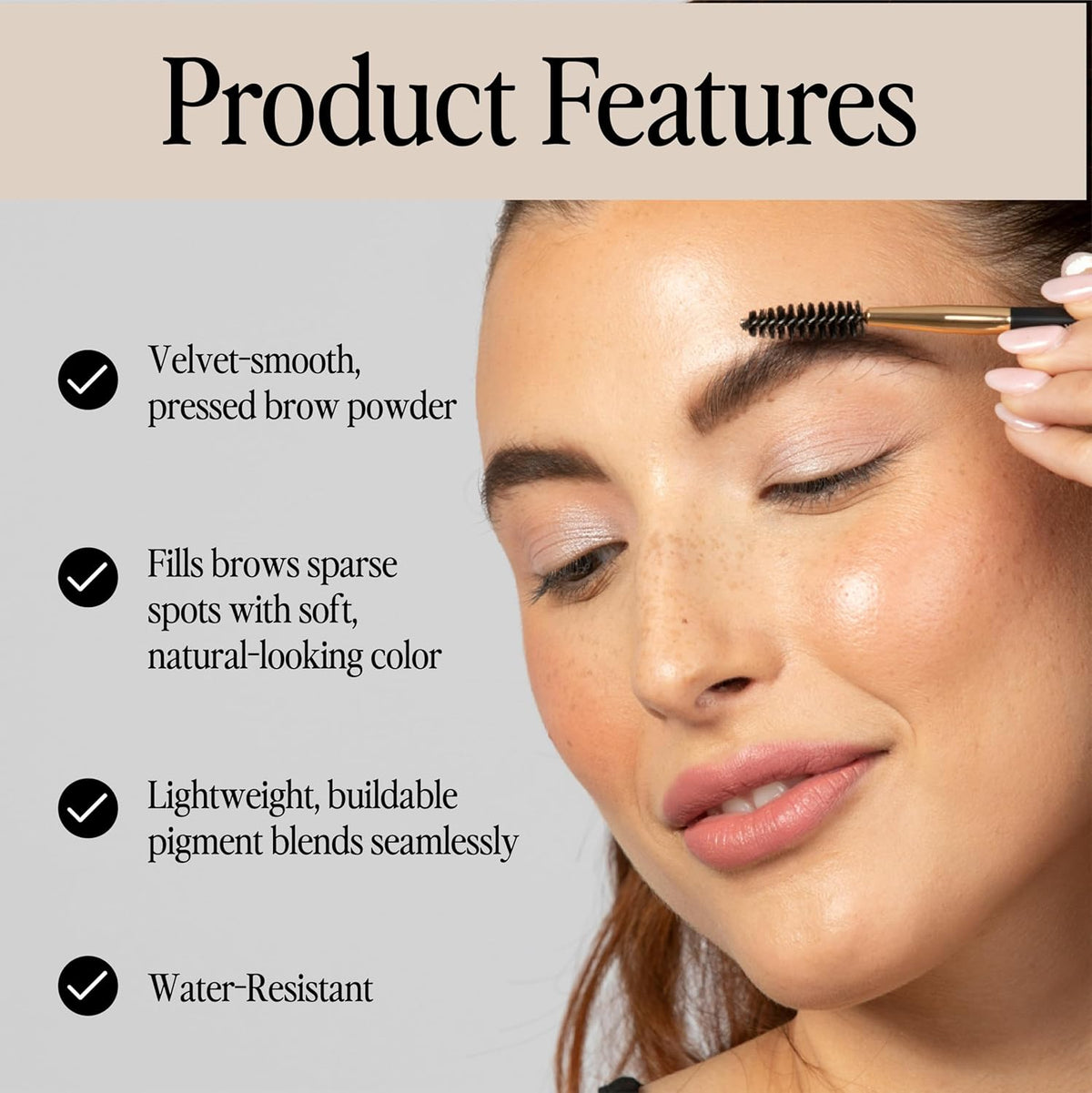 bdb Eyebrow Powder - Long-Lasting, Fuller & Fluffier Brows, Lightweight, Soft & Natural, Raven