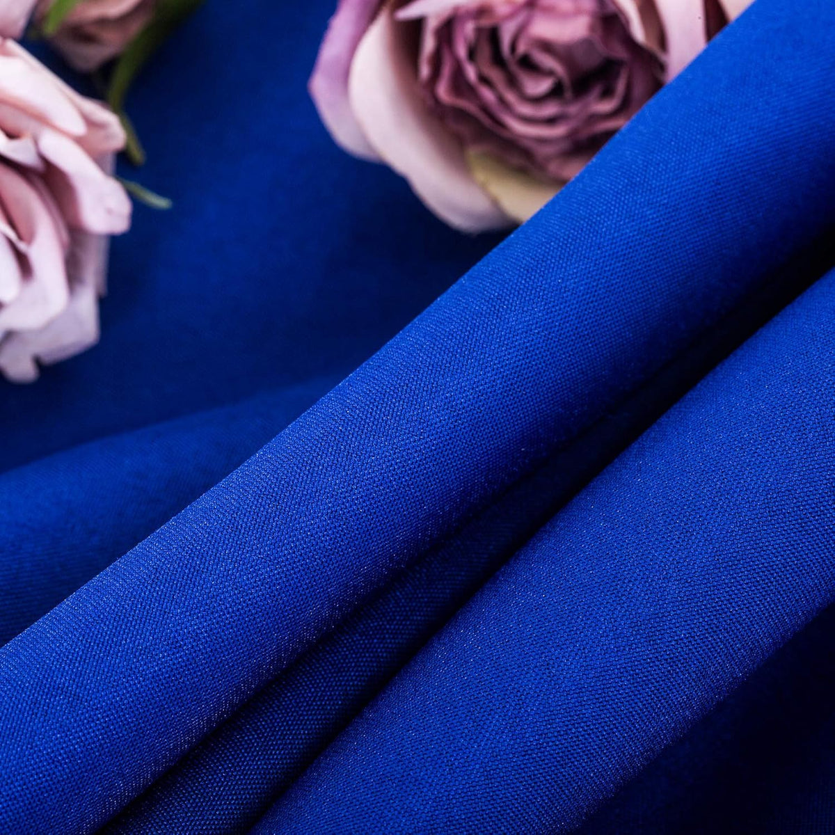 Ascoza 2pack 60x120 Inch Royal Blue Rectangular Tablecloth 6 Feet Table Cloth in Polyester Fabric