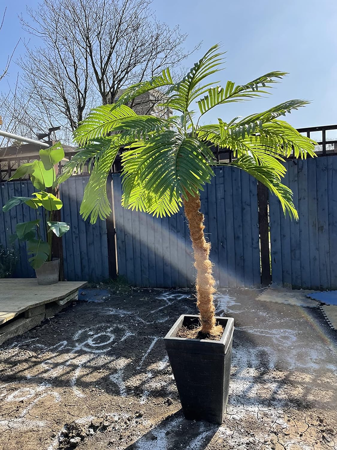 Large Artificial Palm Leaves Palm Fronds Tropical Leaves Areca Palm Branches Palm Leaves with Stem