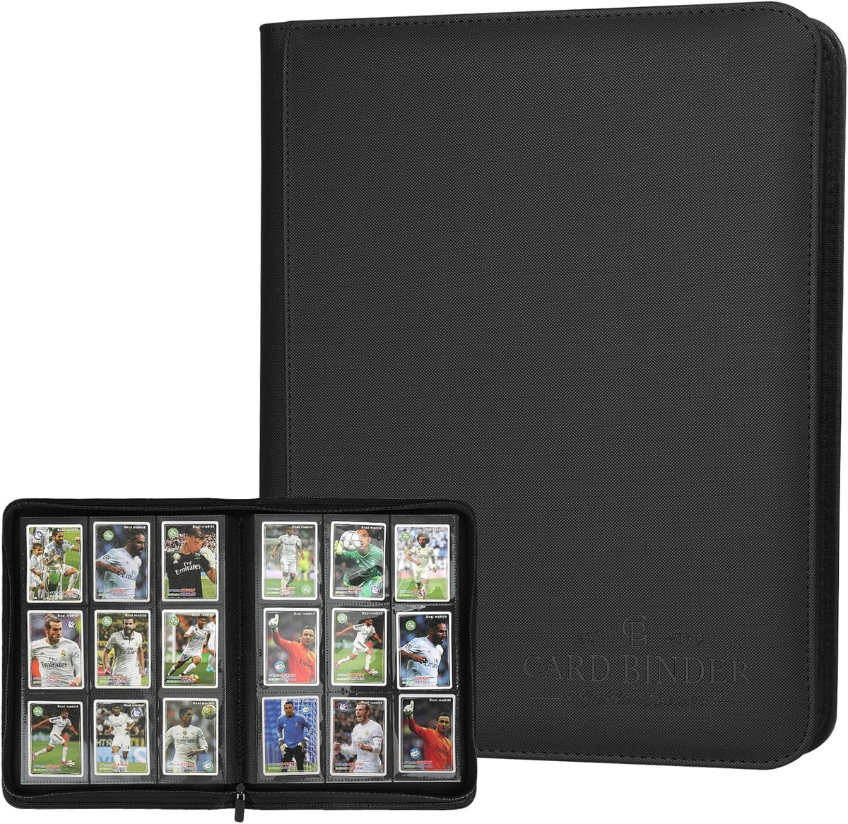 Trading Card Binder, Card Collection Binder Album Folder with 540 Side Loading Pockets, 9 Pocket