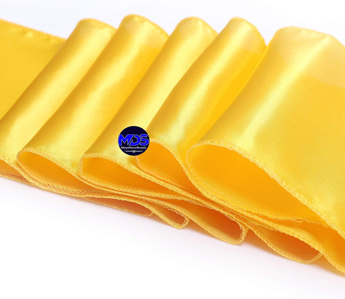 MDS Pack of 150 PCS Satin Chair Sashes Charmeuse Sateen Dining Chair Bows Ribbon Ties Back Sash for