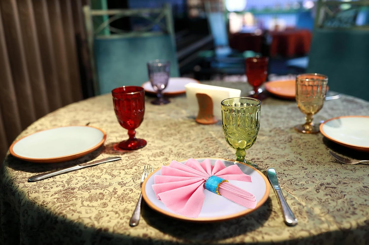 Handmade Epoxy Napkin Rings Set of 12 | Elegant Round Napkin Holders for Dining Table, Weddings