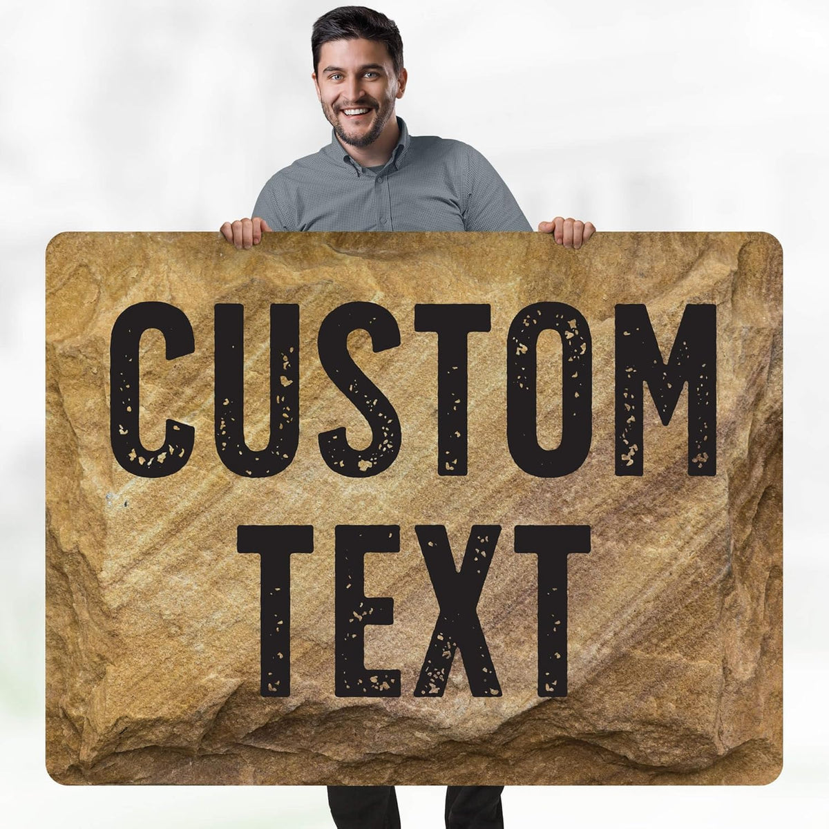 Custom Sign, Custom Street Sign, 11 Font Colors, 13 Font Styles, 4 Hole Options, 22 Sizes, 36x48