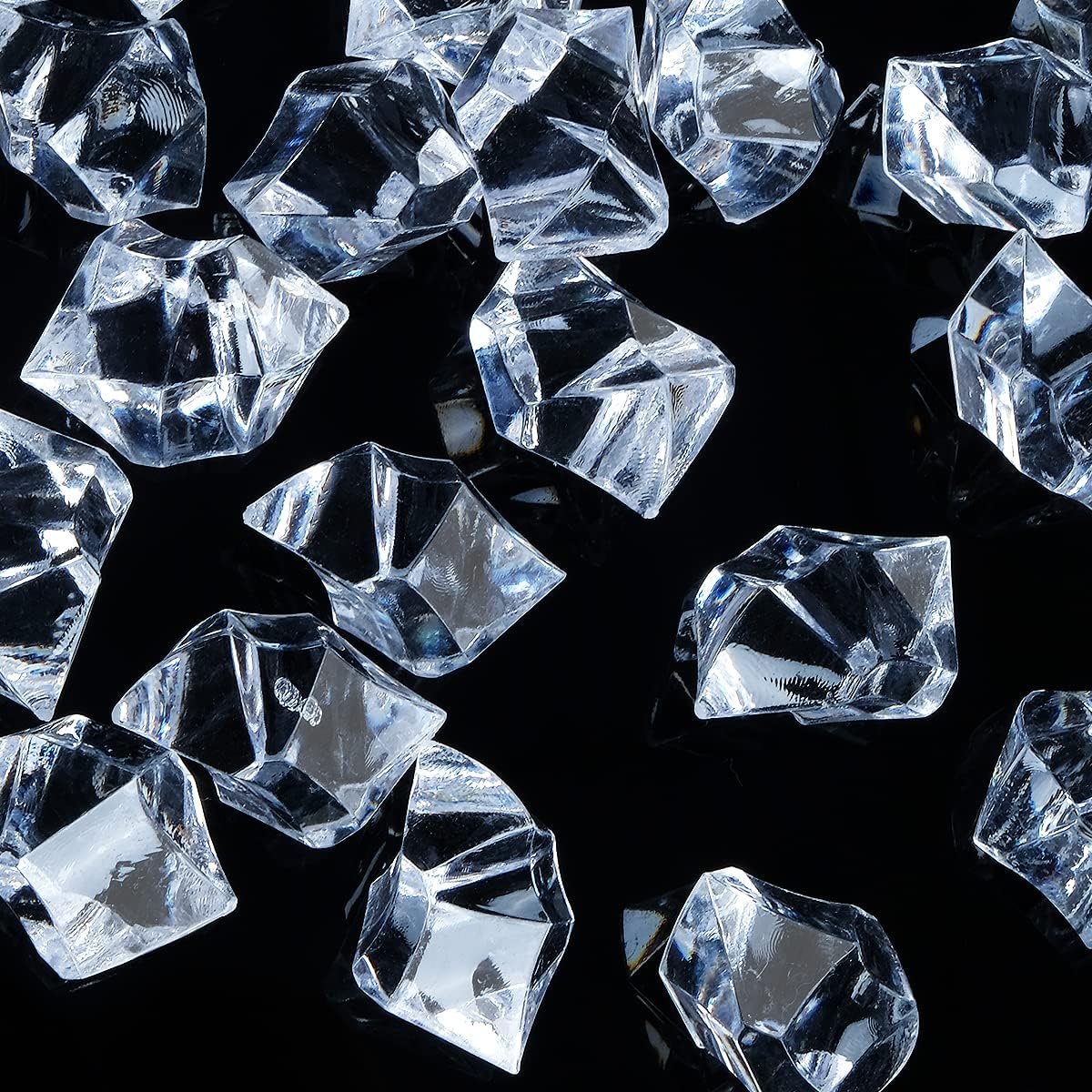 Acrylic Crushed Ice Rocks, Babenest 150 PCS Fake Crystals Plastic Ice Cubes Diamonds Gems for Vase
