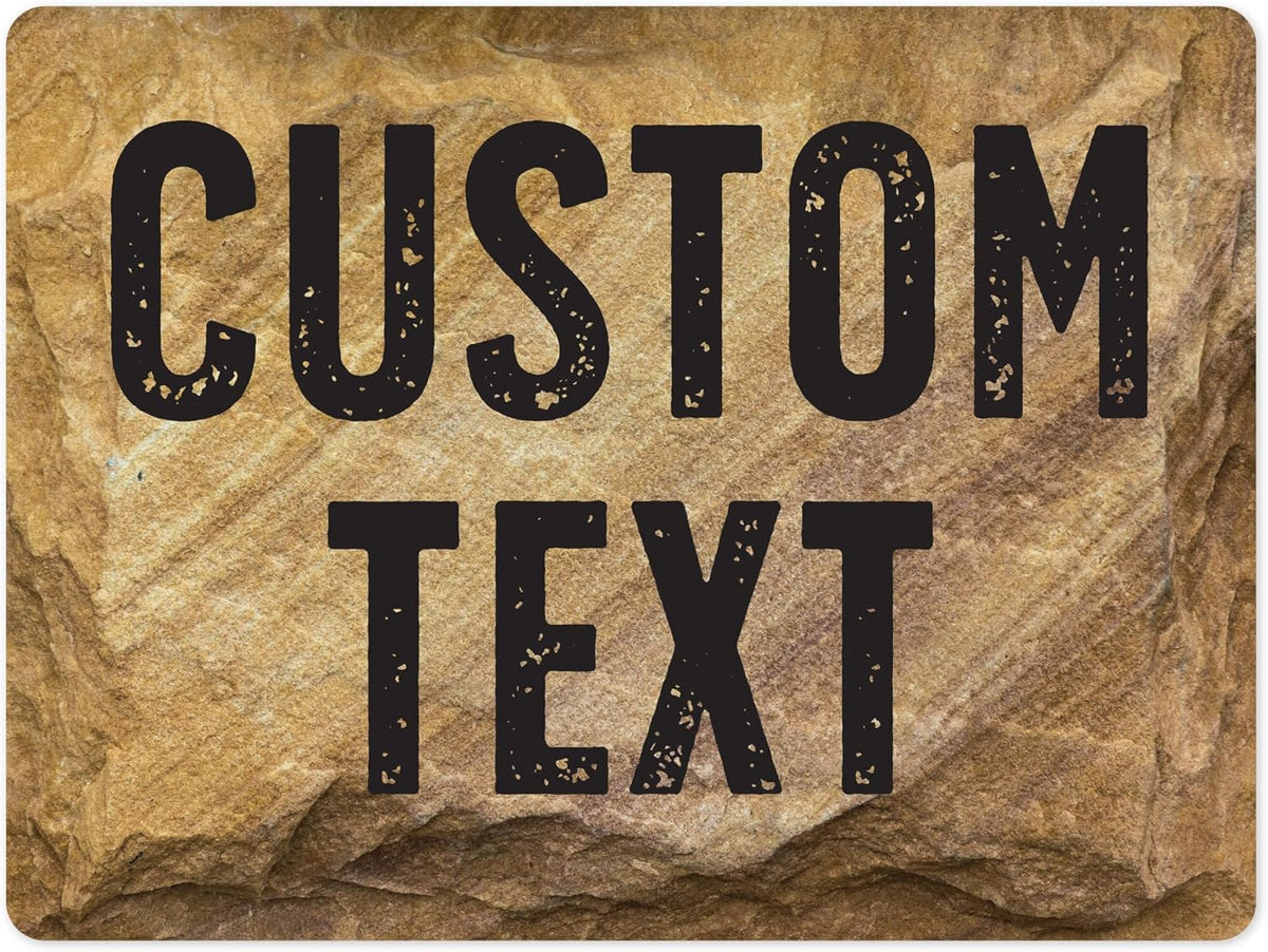 Custom Sign, Custom Street Sign, 11 Font Colors, 13 Font Styles, 4 Hole Options, 22 Sizes, 18x24