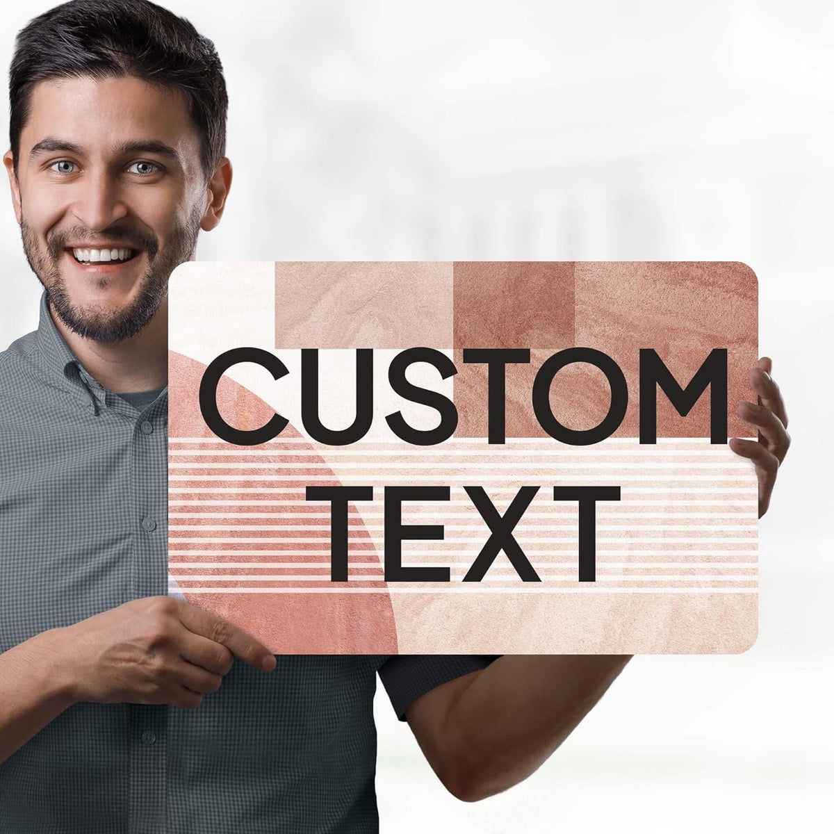 Custom Sign, Custom Street Sign, 11 Font Colors, 13 Font Styles, 4 Hole Options, 22 Sizes, 12x18