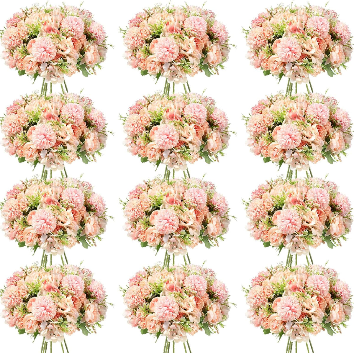 Tigeen Artificial Flowers Artificial Peonies Silk Flowers Faux Peony Fake Peony Silk Hydrangea