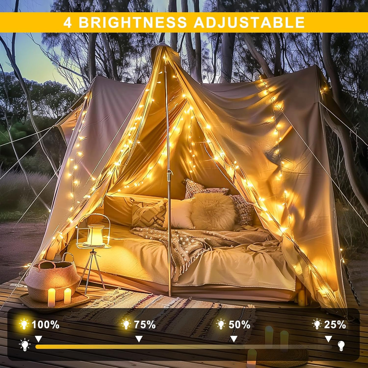 JMEXSUSS 230ft 720 LED Warm White Christmas String Lights Outdoor, Plug-in Outdoor String Lights
