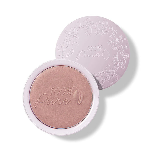100% PURE Powder Blush (Fruit Pigmented), Peach, Soft Shimmery Finish, Nourishes Skin w/Rosehip