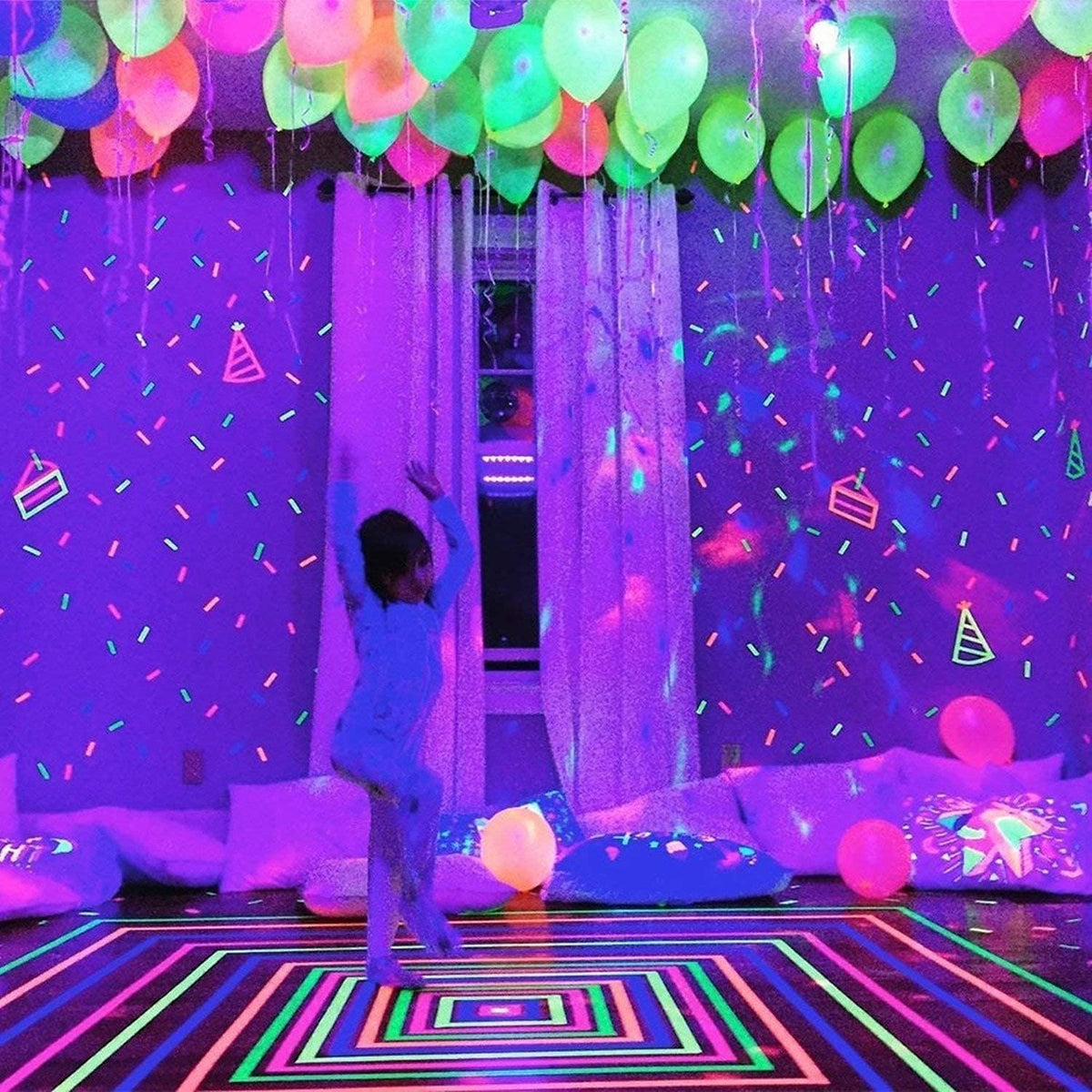 50 LED Light Up Balloons Mixed Colors Flashing Lasts 24 Hours Christmas Halloween Party Favors
