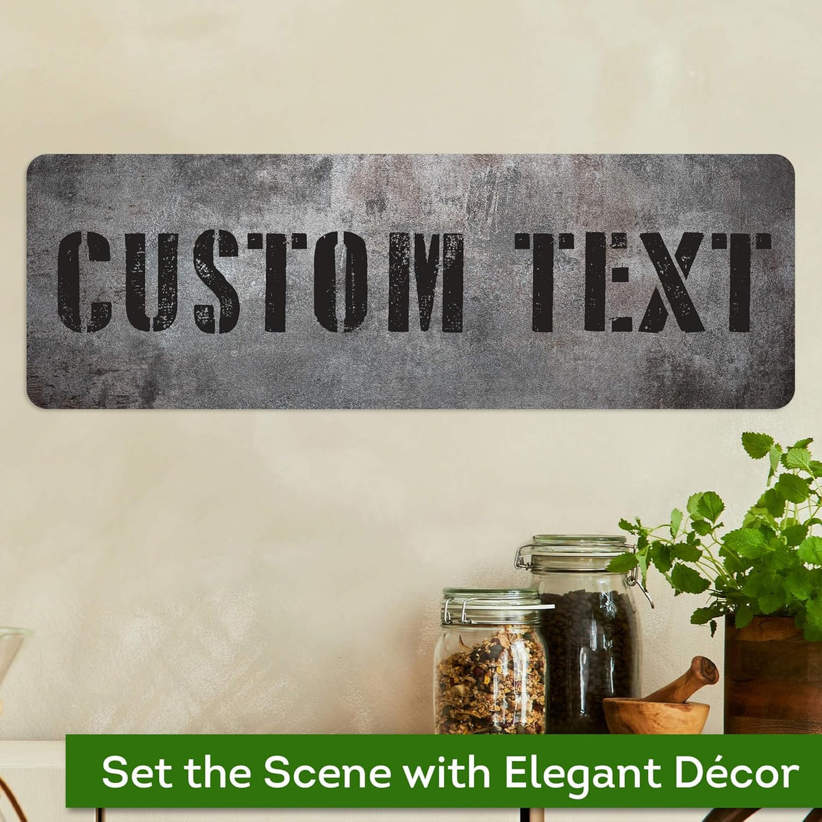Custom Sign, Custom Street Sign, 11 Font Colors, 13 Font Styles, 4 Hole Options, 22 Sizes, 6x18